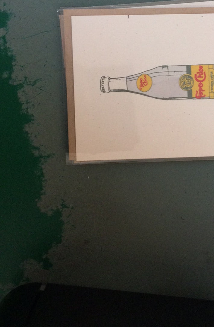 Topo Chico Illustration Blank Card