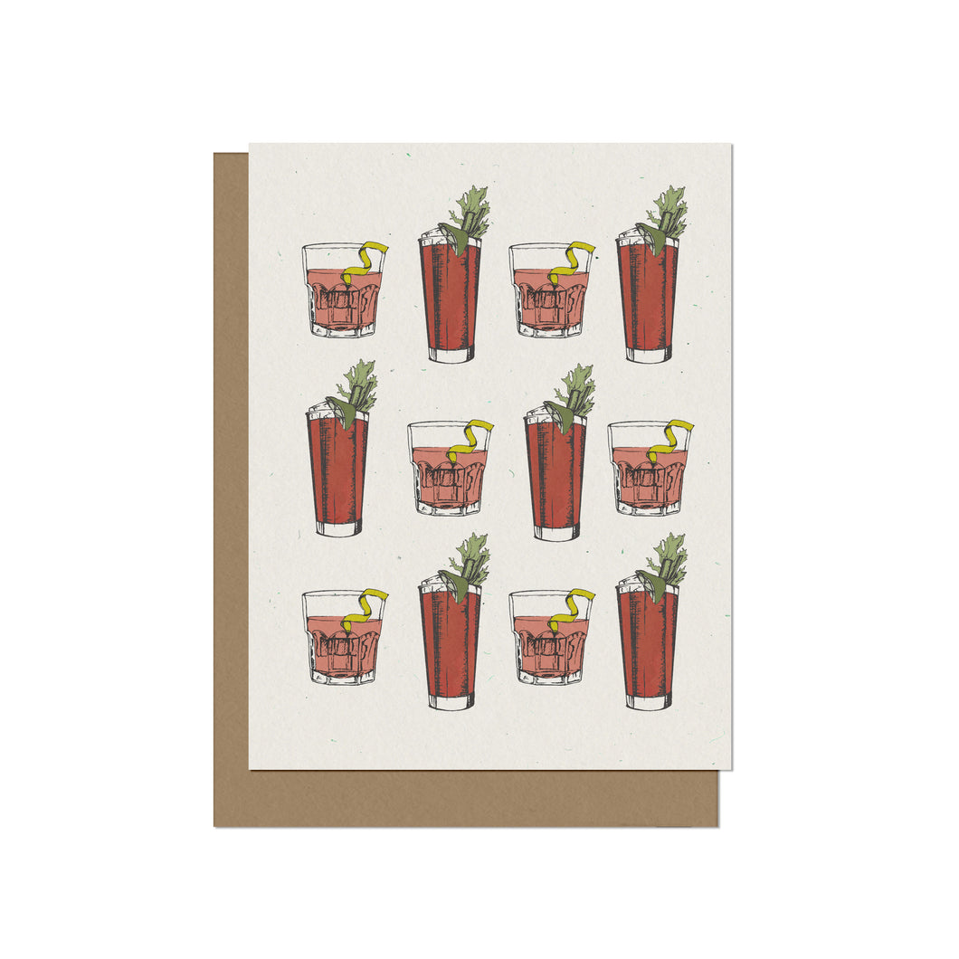 Bloody Mary and Sazerac Blank Card