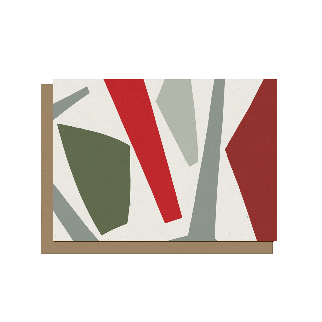 Fun Shapes Christmas Blank Holiday Card