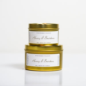 4oz and 8oz Honey and Bourbon Soy Wax Candle