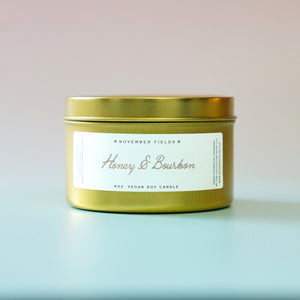 Honey and Bourbon Soy Wax Candle