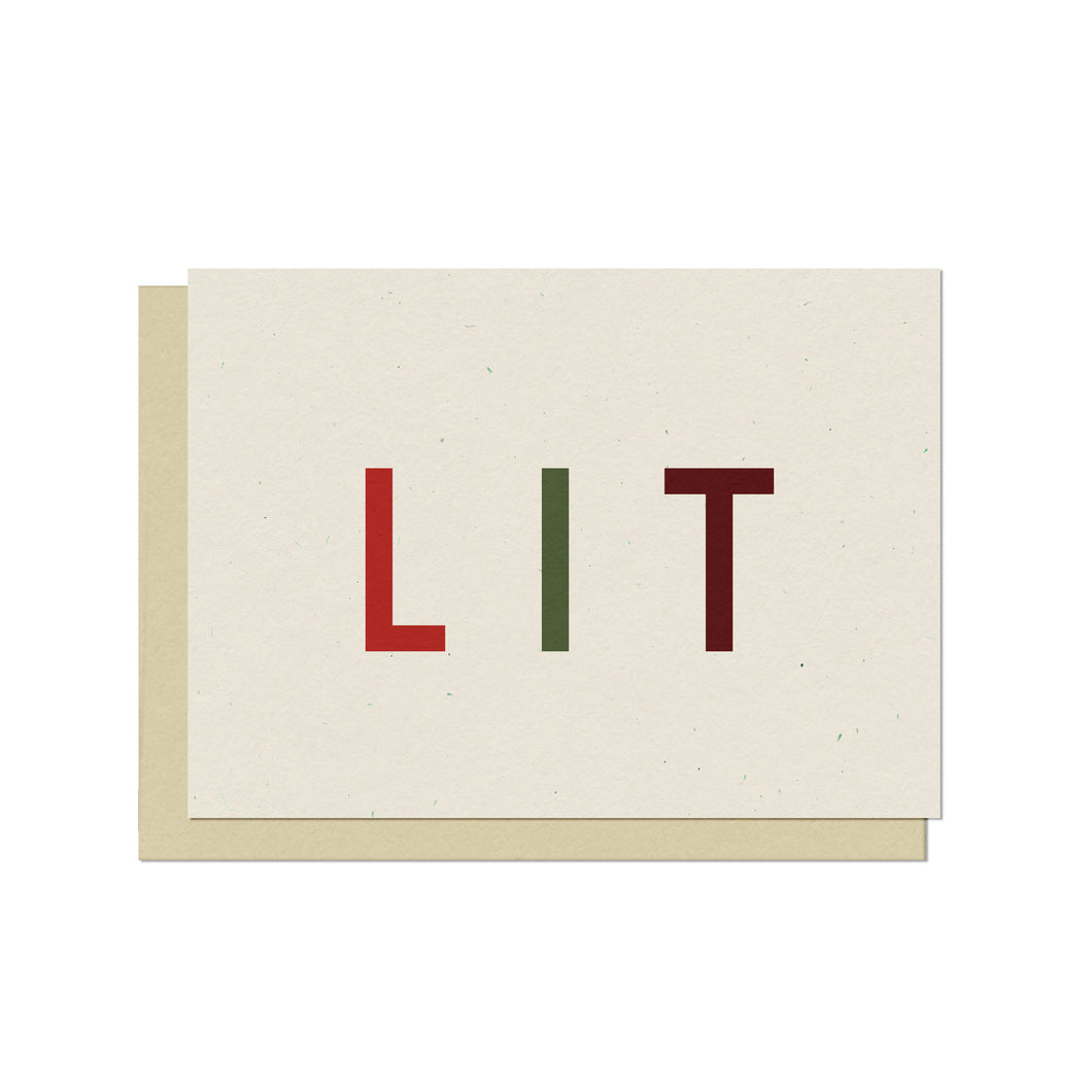 Lit | Blank Christmas Card
