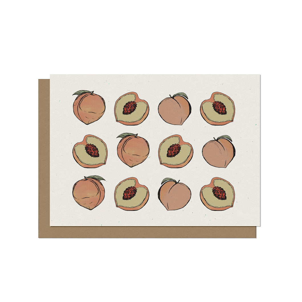 Sweet Peaches Blank Card