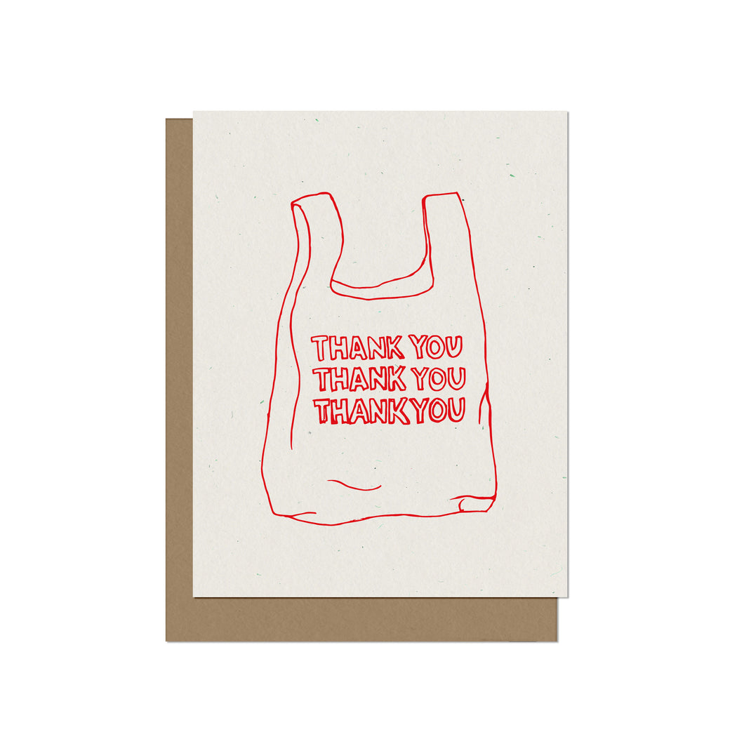 Thank You Bag - Blank A2 Card