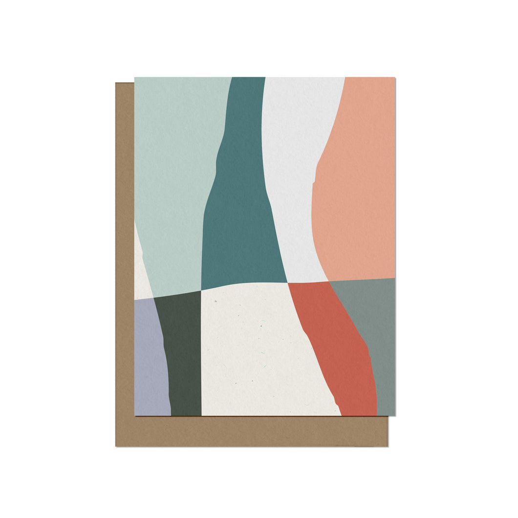 Wavy Shapes Blank Card