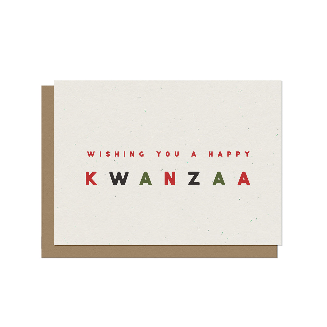Wishing You a Happy Kwanzaa | Blank Card