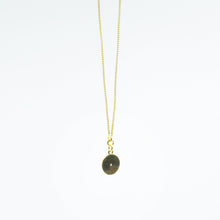 Jan - Small Round Gold Plated Pendant Necklace