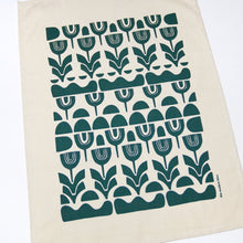 Repeating Abstract Floral Kitchen Towel
