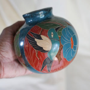Vintage Costa Rican Carved Vase