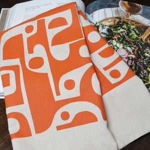 Mid Century Modern Inspired Kitchen Towel, Tea Towel