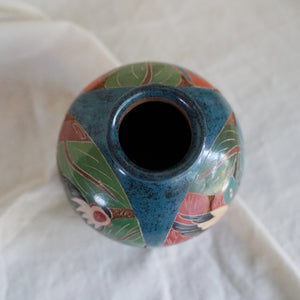 Vintage Costa Rican Carved Vase