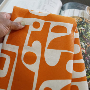 Mid Century Modern Inspired Kitchen Towel, Tea Towel