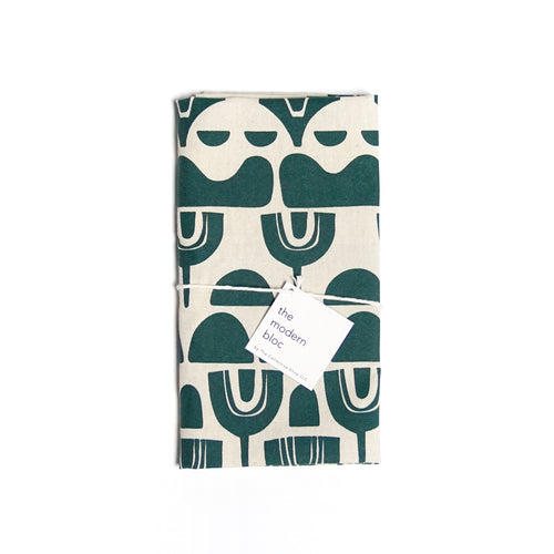 Repeating Abstract Floral Kitchen Towel