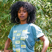 90's Cassettes Shirt - Teal Tee