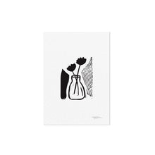 Abstract Floral Still Life I Mini Block Print