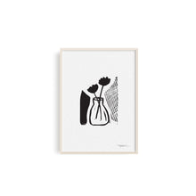 Abstract Floral Still Life I Mini Block Print