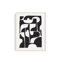Abstract Mid-Century Shapes | Block Print