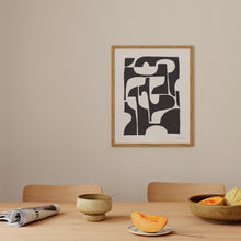 Abstract Mid-Century Shapes | Block Print