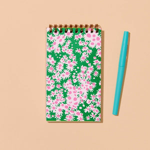 Aster Wildflower Letterpress Pocket-size Spiral Notebook