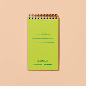 Aster Wildflower Letterpress Pocket-size Spiral Notebook