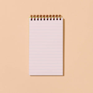 Aster Wildflower Letterpress Pocket-size Spiral Notebook