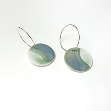 Camden - Modern Circle Porcelain Hoop Earrings