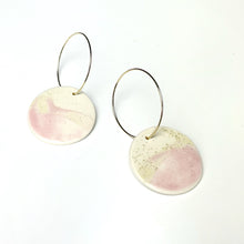 Camden - Modern Circle Porcelain Hoop Earrings