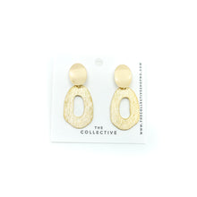 Candace Brass and Matte Gold Earrings
