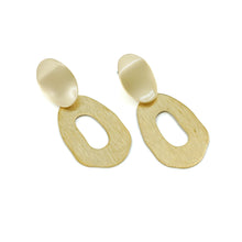 Candace Brass and Matte Gold Earrings
