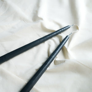 Taper Candles - Pair Charcoal