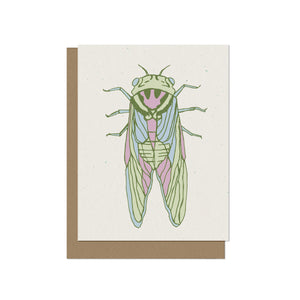 Colorful Cicada Blank Card