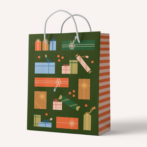 Decorative Holiday and Christmas Gift Bag