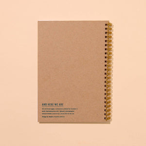 Coneflower Wildflower Letterpress Spiral A5 Notebook