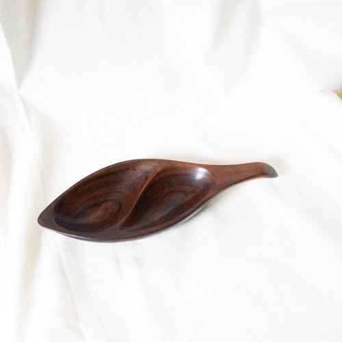 Vintage Honduran Wooden Divider Dish