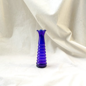 Vintage Small Cobalt Blue Glass Vase
