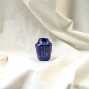 Vintage Small Cobalt Ceramic Vase