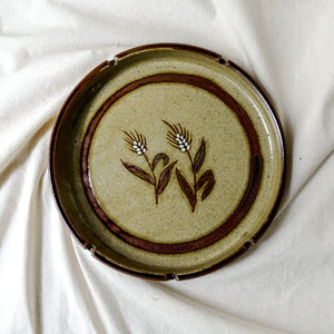 Vintage Ceramic Wheat Dish
