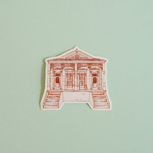 Queen Anne Double New Orleans Home Sticker