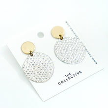 Malia Raw Brass Hammered Earrings