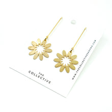 Christa - Modern Flower Dangle Earrings