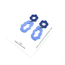 Eden Floral Matte Resin Dangle Earrings