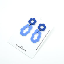 Eden Floral Matte Resin Dangle Earrings