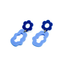 Eden Floral Matte Resin Dangle Earrings