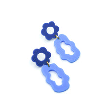 Eden Floral Matte Resin Dangle Earrings
