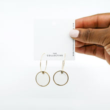 Sharon - Shell Charm Hoop Earrings