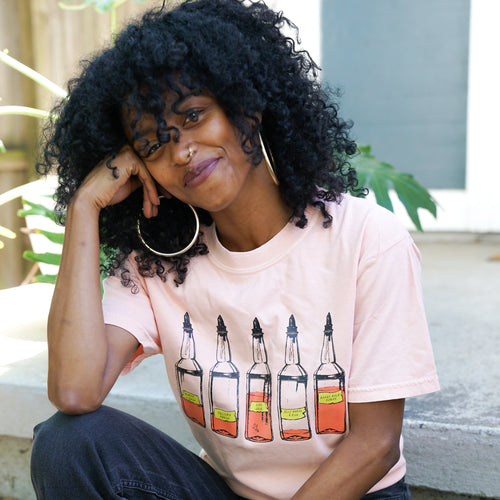Sno-Ball Flavors Tee - Peachy Pink