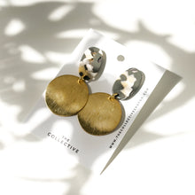 Quinn Resin and Brass Earrings