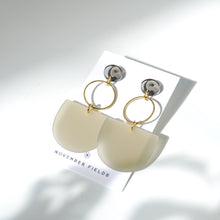 Cleopatra - Gray Acetate Earrings