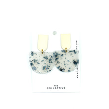 Bailey - Matte Resin w/Matte Gold Bar Studs Earrings