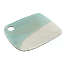 Bienville - Large Ceramic Charcuterie Board - Sea Glass/White